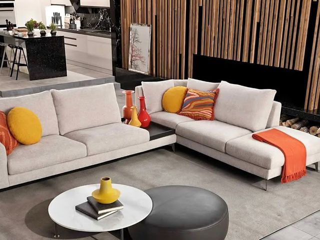 Chateau d'Ax Long Island Sectional Beige