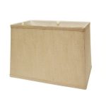 Slant Retro Rectangle Softback Lampshade with Washer Fitter Jute — photo 1