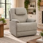 Flexsteel Zecliner Power Lift Sleep Recliner – Power Headrest & Lumbar – Light Gray — photo 1