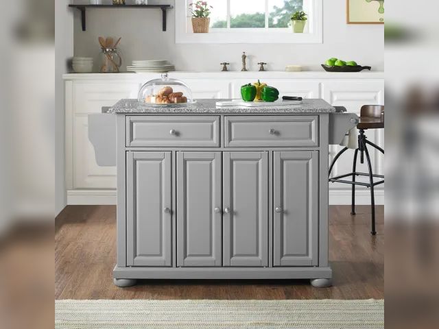 Crosley Furniture Alexandria Granite Top Kitchen Island/cart