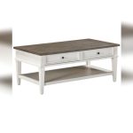 Furniture Dawnwood 3-Pc. Wood Occasional Rectangle Table Set - White — photo 1