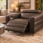 Palliser Marco 50" 100% Leather Power Wallhugger Recliner – Café Brow — photo 1