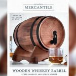 Studio Mercantile Miniature Wood Whiskey Barrel Dispenser — photo 1