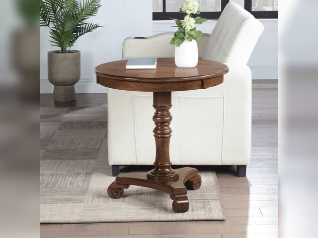 Convenience Concepts Classic Accents Talbot End Table in Dark Oak Wood Finish