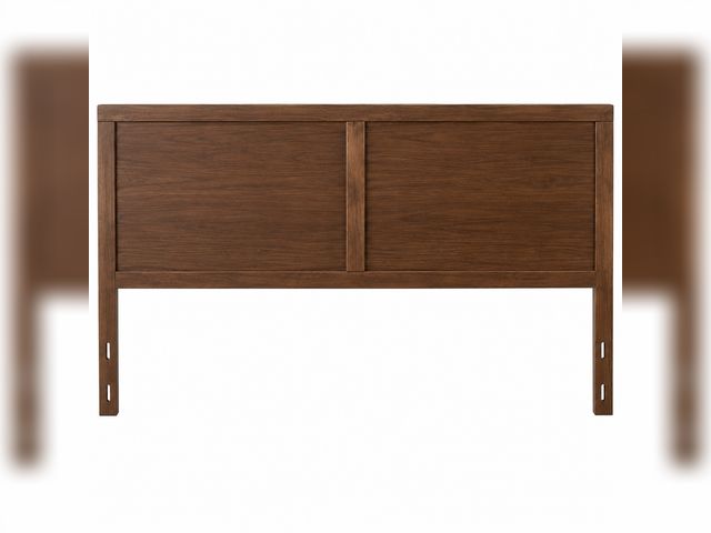 Baxton Studio Allegra Bed, Dark Gray Ash Brown