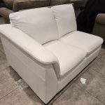 Genuine Leather White Love seat — Sectional Piece Only — photo 2