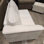 Genuine Leather White Love seat — Sectional Piece Only — photo 4