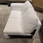 Genuine Leather White Love seat — Sectional Piece Only — photo 5