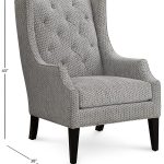 Queenstin 29 Fabric Tufted Wing Chair, Created for Macy's — photo 3