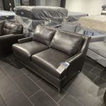 Klaussner Distinctions Luca 65" Leather Loveseat – Dark Brown — photo 3
