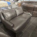 Klaussner Distinctions Luca 65" Leather Loveseat – Dark Brown — photo 4