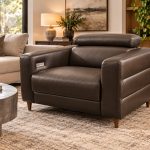 Palliser Marco 50" 100% Leather Power Wallhugger Recliner – Café Brow — photo 2