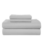 SleepRX 300 Thread Count 4-Pc. Sheet Set, Cotton-Bamboo - Lunar Rock Size: Full — photo 3